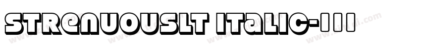StrenuousLt Italic字体转换 StrenuousLt Italic字体转换